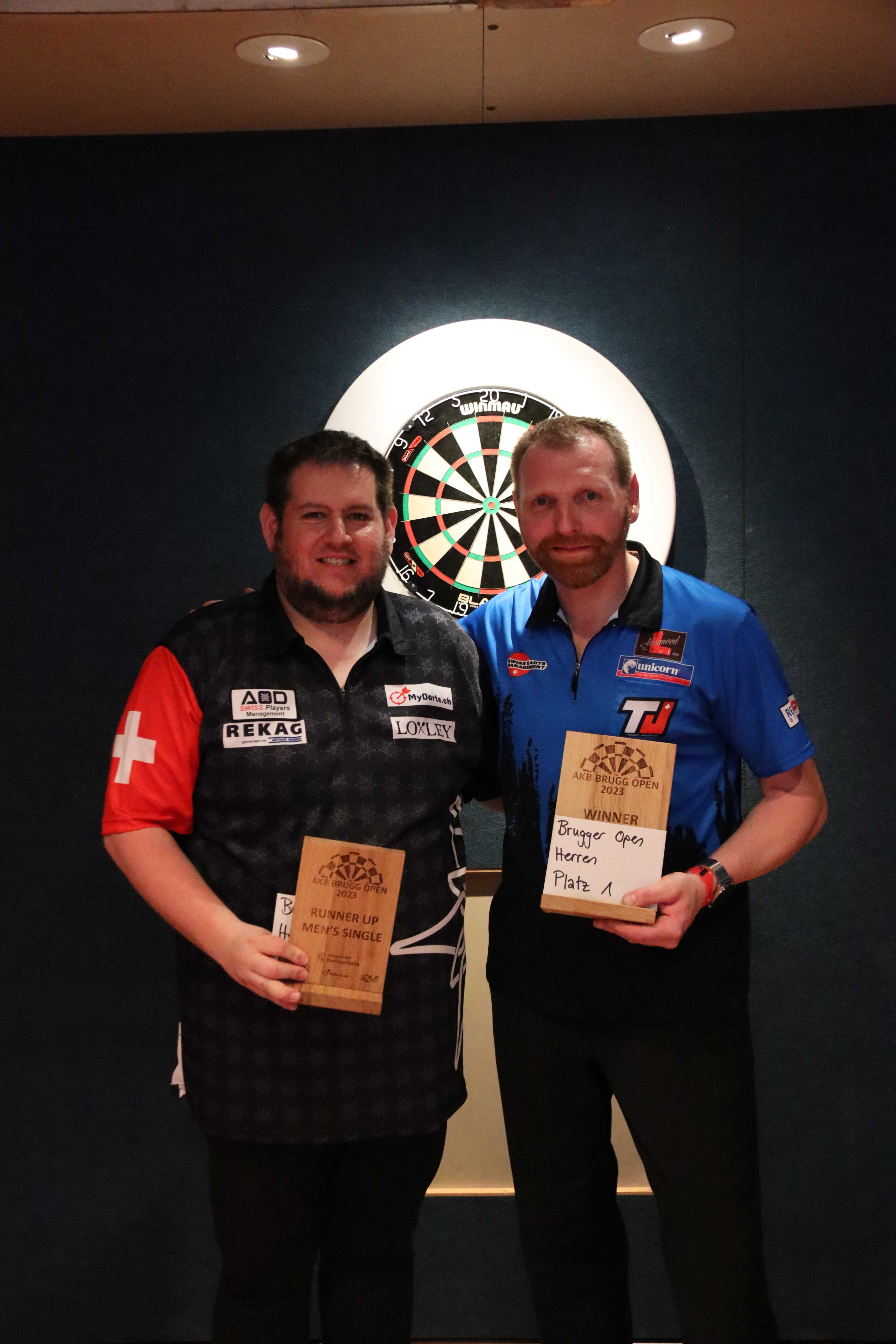 Brugg Open 2023 - Hommes Finalistes (de gauche à droite) : Stefan Bellmont et Thomas Junghans